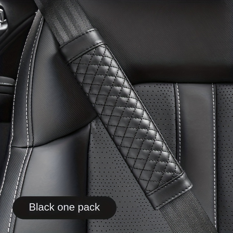 2X Schwarz Farbe Auto Sicherheitsgurt Schulterkissen Abdeckung Pad
