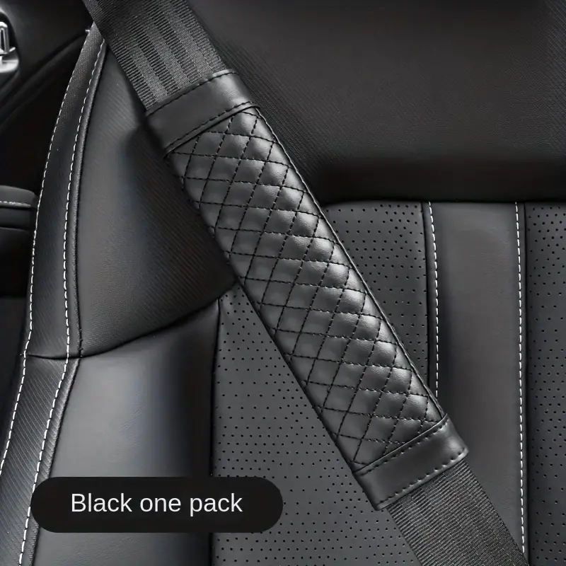 1pc Stilvolle Auto-Sicherheitsgurt Faux-Leder-Autositz Schultergurt Pad  Kissenbezug Auto-Gurt-Protector Für Erwachsene Kinder