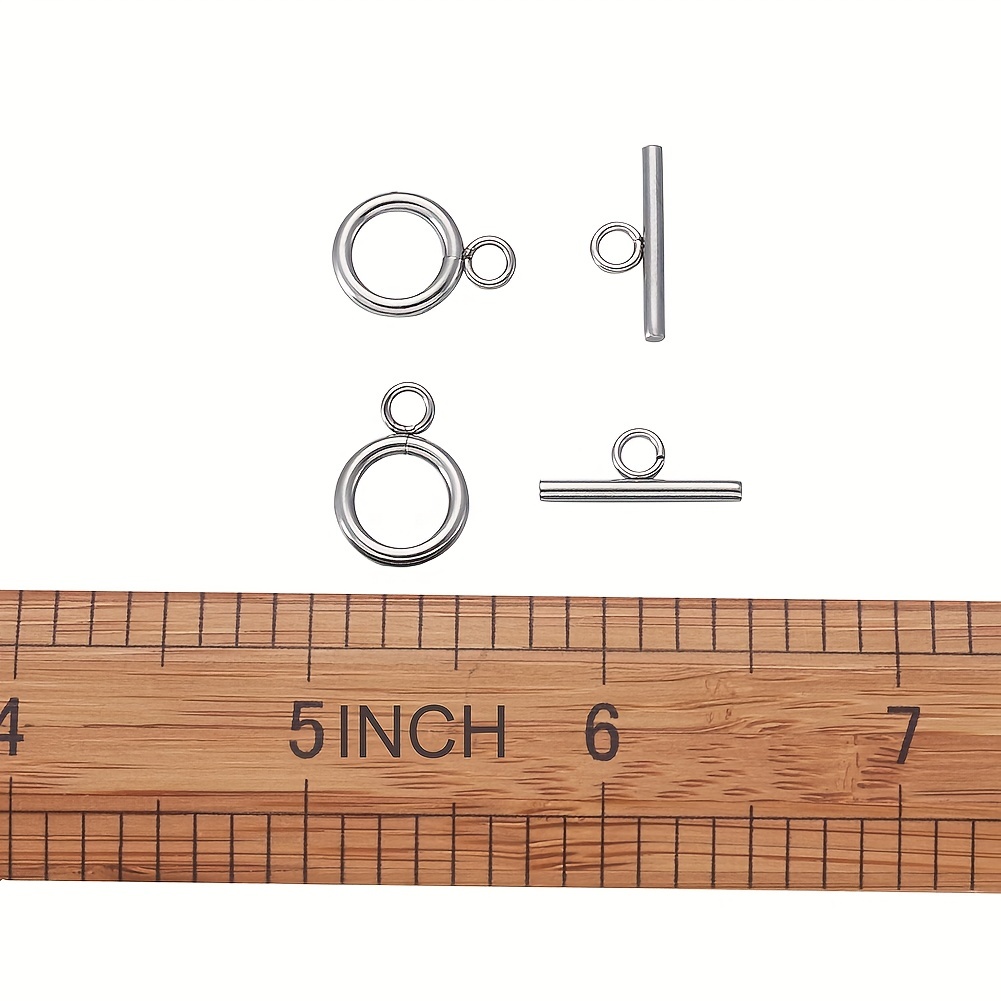 Toggle Clasps 304 Stainless Steel Ring Toggle Connectors - Temu