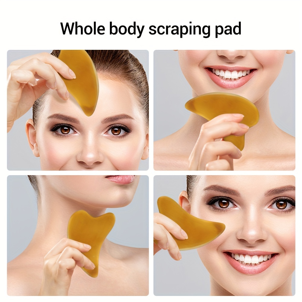 Natural Horn Gua Sha Board & Face Lift Stick Set