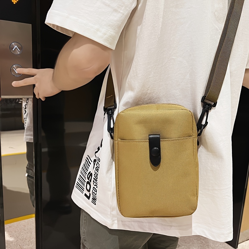 Men's Crossbody Bag, New Fashion Simple Small Shoulder Bag, Can Hold Mobile  Phones Pad - Temu