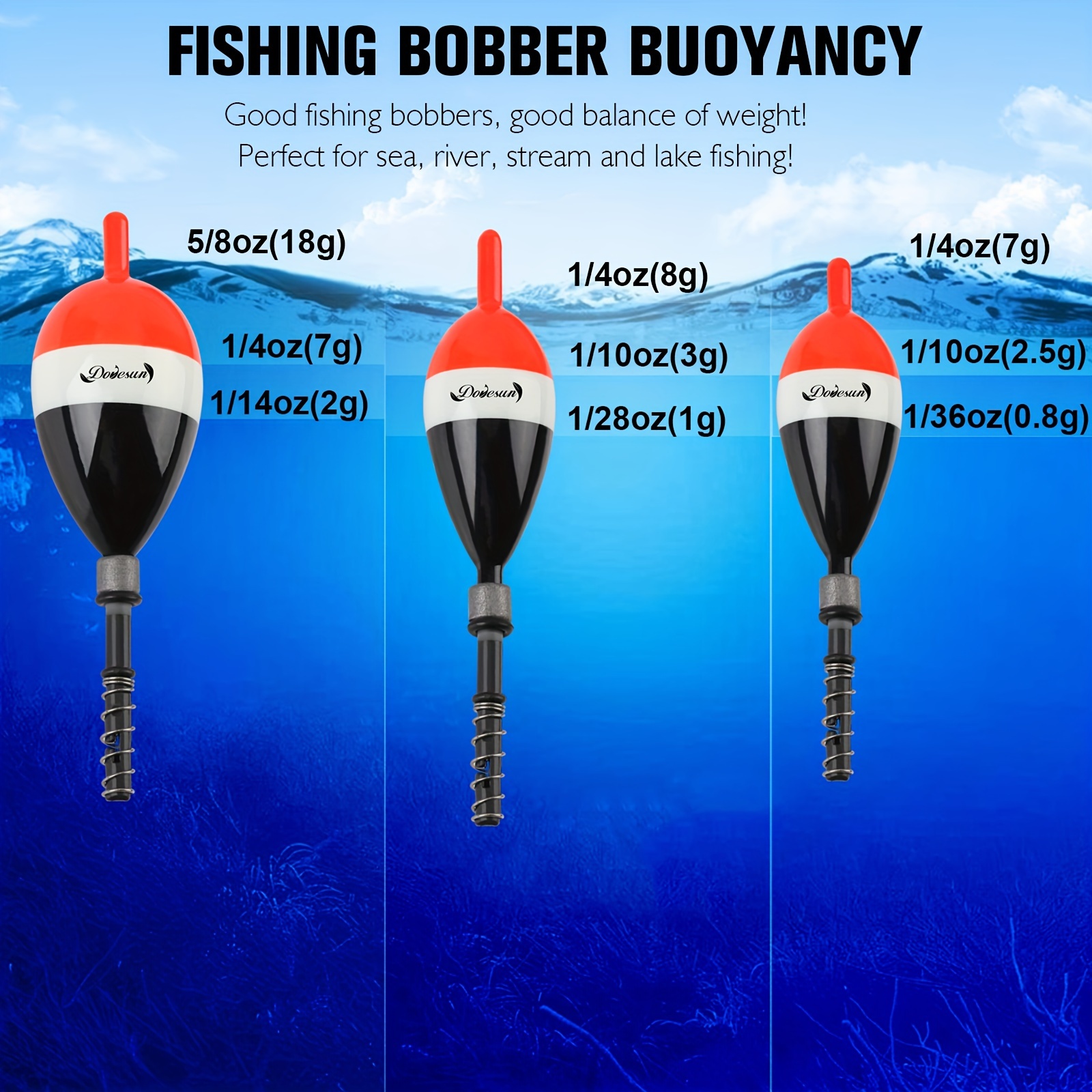 5pcs Premium Fishing Bobbers - Slip Bobbers for Crappie and Panfish - Easy  to Use Fishing Floats and Bobbers - Essential Fishing Accessories