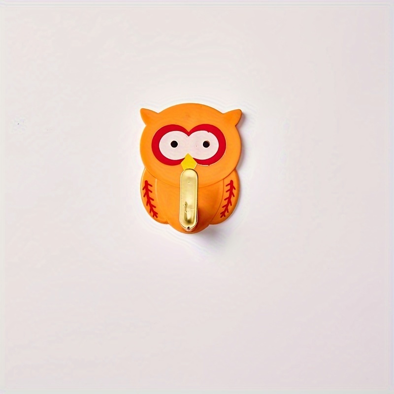 Owl Wall Hook Decorative Hook Cartoon Animal Sticky Hook - Temu
