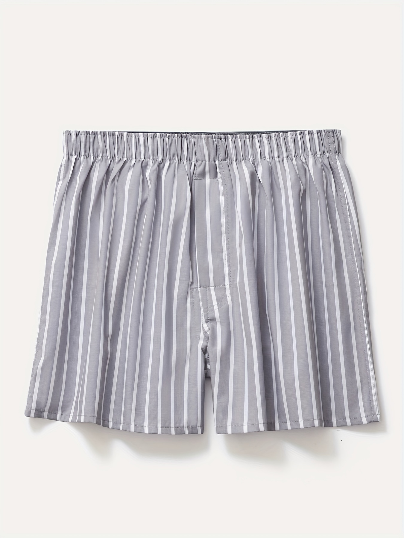 Men's Fashion Striped Boxers Shorts 100% Cotton Loose - Temu