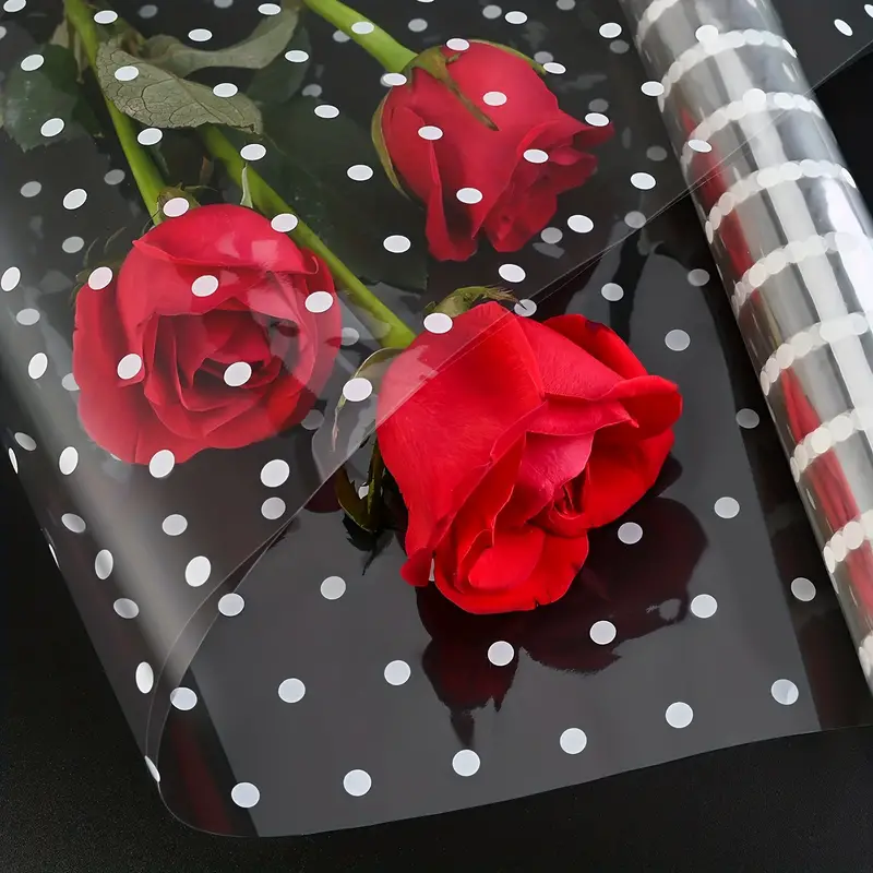 Flower Wrapping Paper Red Black White Floral Bouquet - Temu