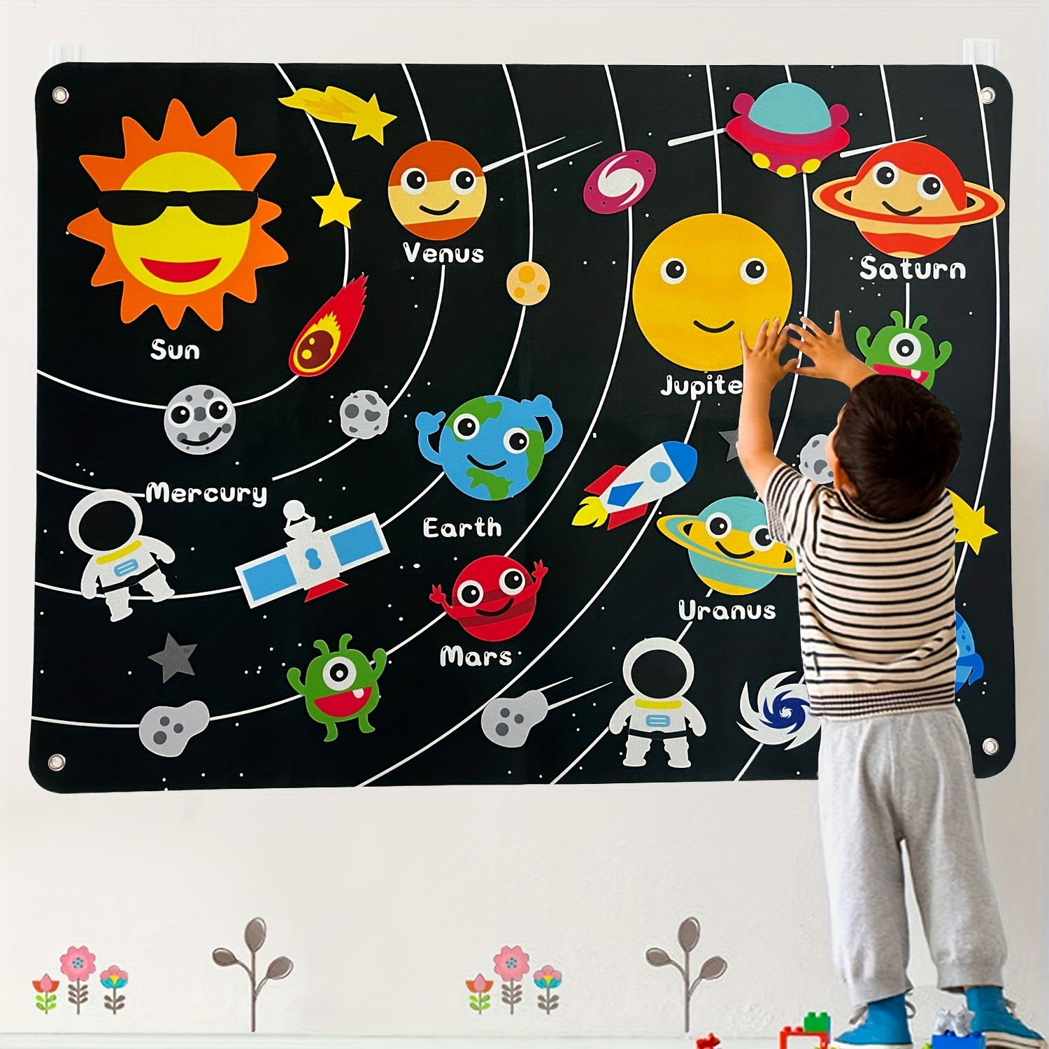 Outer Space Felt Story Board Set, Space Storytelling Flannel
