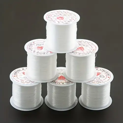 1 Roll Of 0.8mm Elastic Thread (about 60 Meters) Suitable For DIY Jewelry  Bracelet Necklace Making