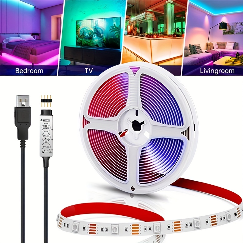 Led Usb Flexible Black Light Strip Perfect Christmas - Temu