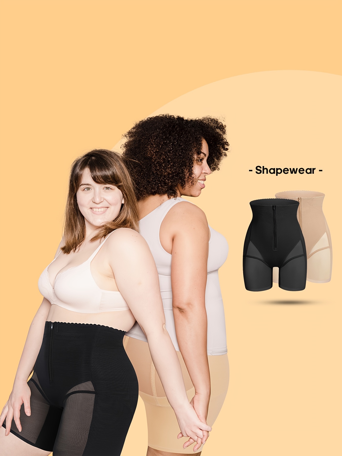 Buy Burvogue Body Shaper, Women Zipper Firm Control Shapewear