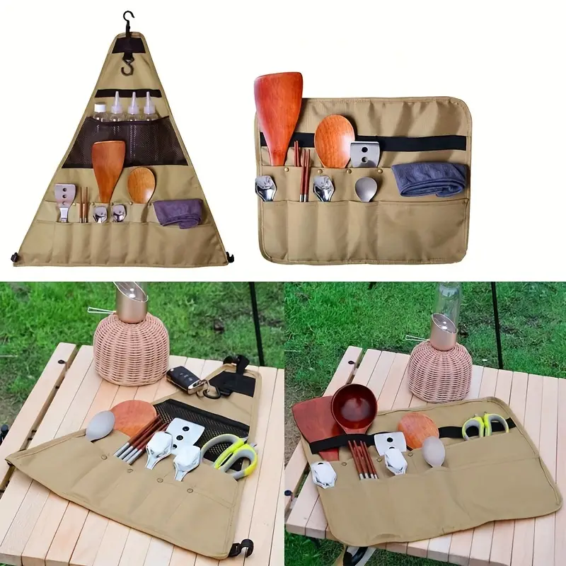 Outdoor-Geschirr-Aufbewahrungstasche, Tragbare Camping-Picknick
