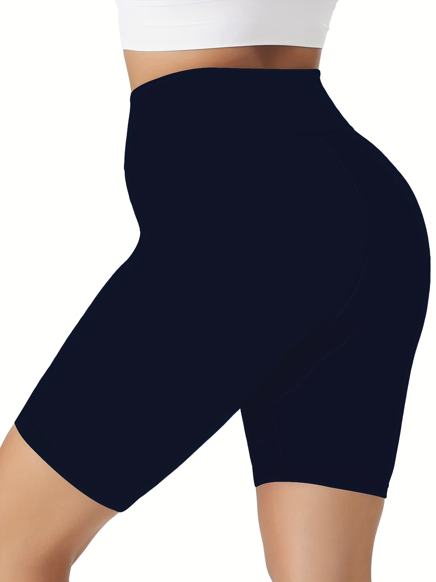 Mallas deportivas de cintura alta para mujer, pantalones de Yoga ajustados  informales, Color sólido, BANYUO