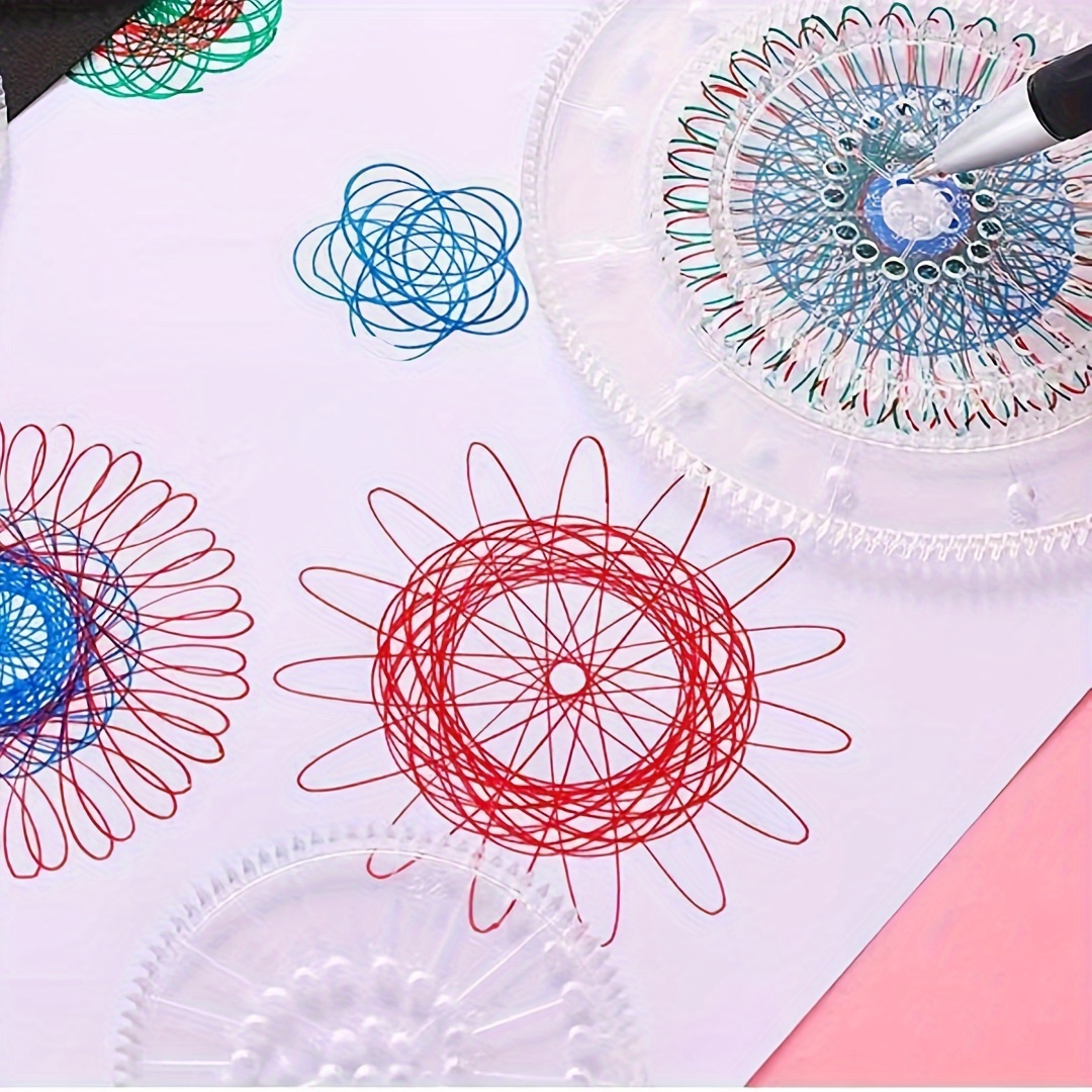 Spiral Circle Template For Drawing Spiral Art Clear Gear - Temu