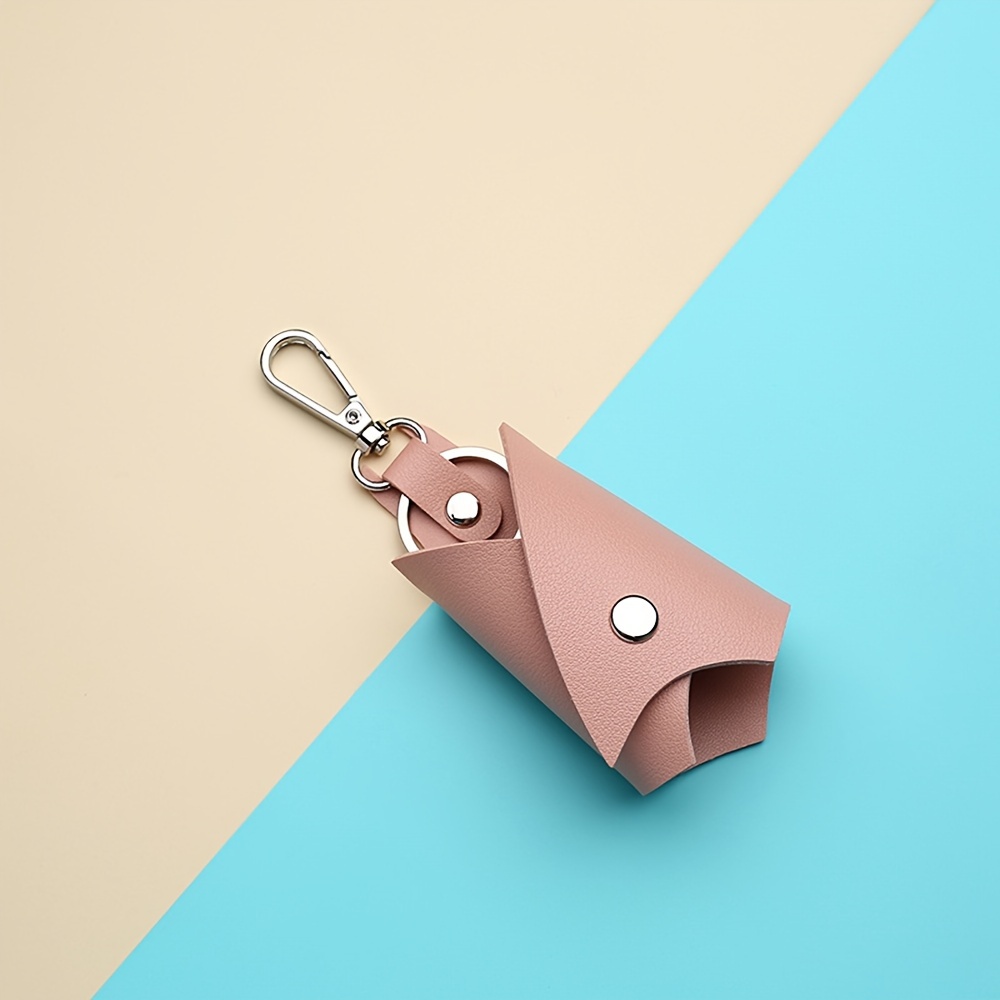 1pc Bat shaped Car Keychain PU Leather Folding Keychain Pendant