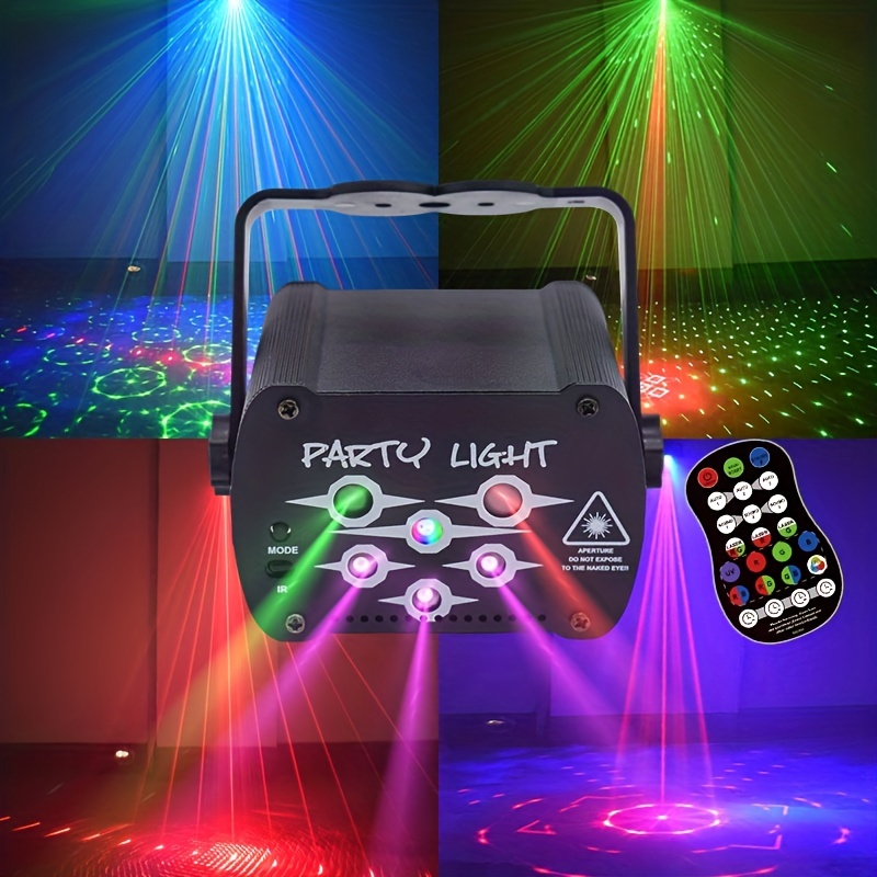 USB RVB UV LED Disco Light laser Afficher 8 trous Projecteur Disco DJ Party  Light pour Noël Wedding Bar Disco Lampe - Chine Lumières disco, éclairage  de fête