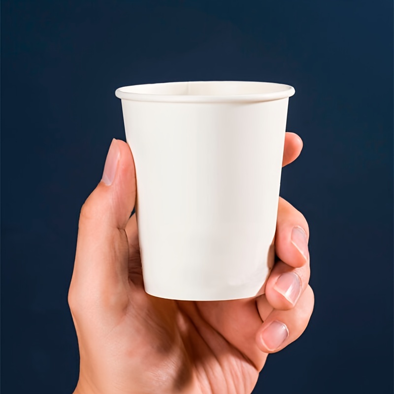PrepStor Tazas de café desechables con tapas, 16 onzas, paquete de 50,  vasos de papel para bebidas frías/calientes con fundas
