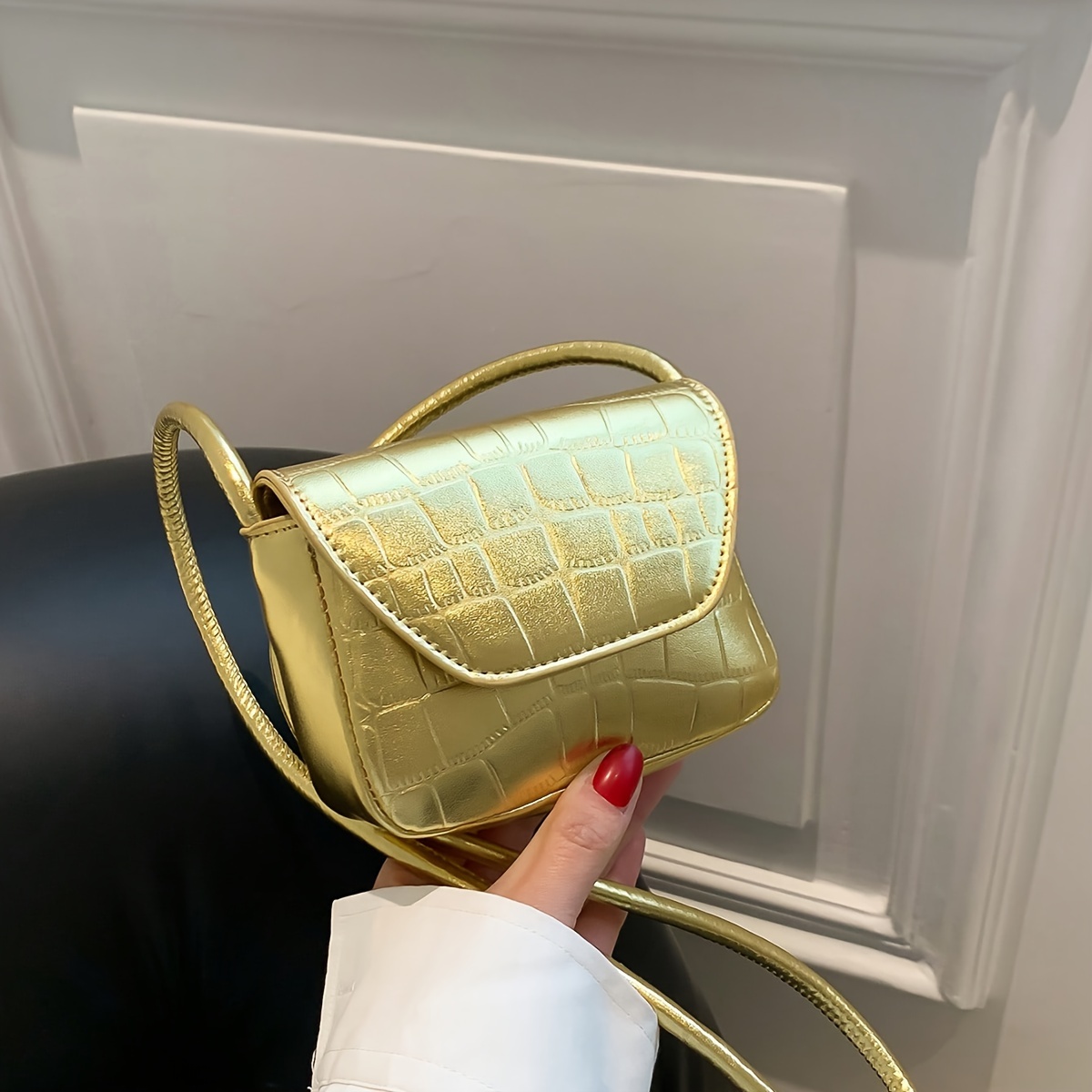 Golden, Crossbody Bag