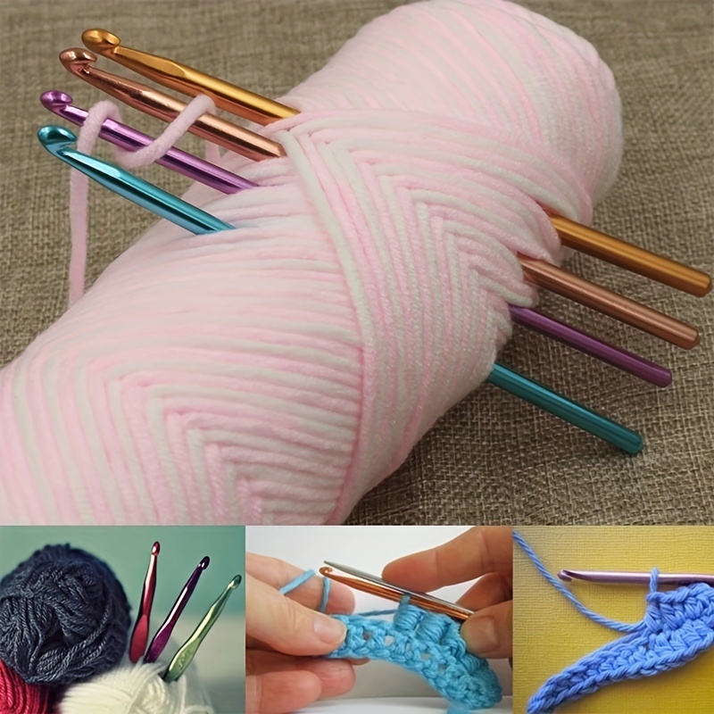 DIY Micro Crochet Hooks Plastic Handle Crochet Needle Knitting Lace Trim  Knitting Tools Supplies High Quality 0.5-2.5mm