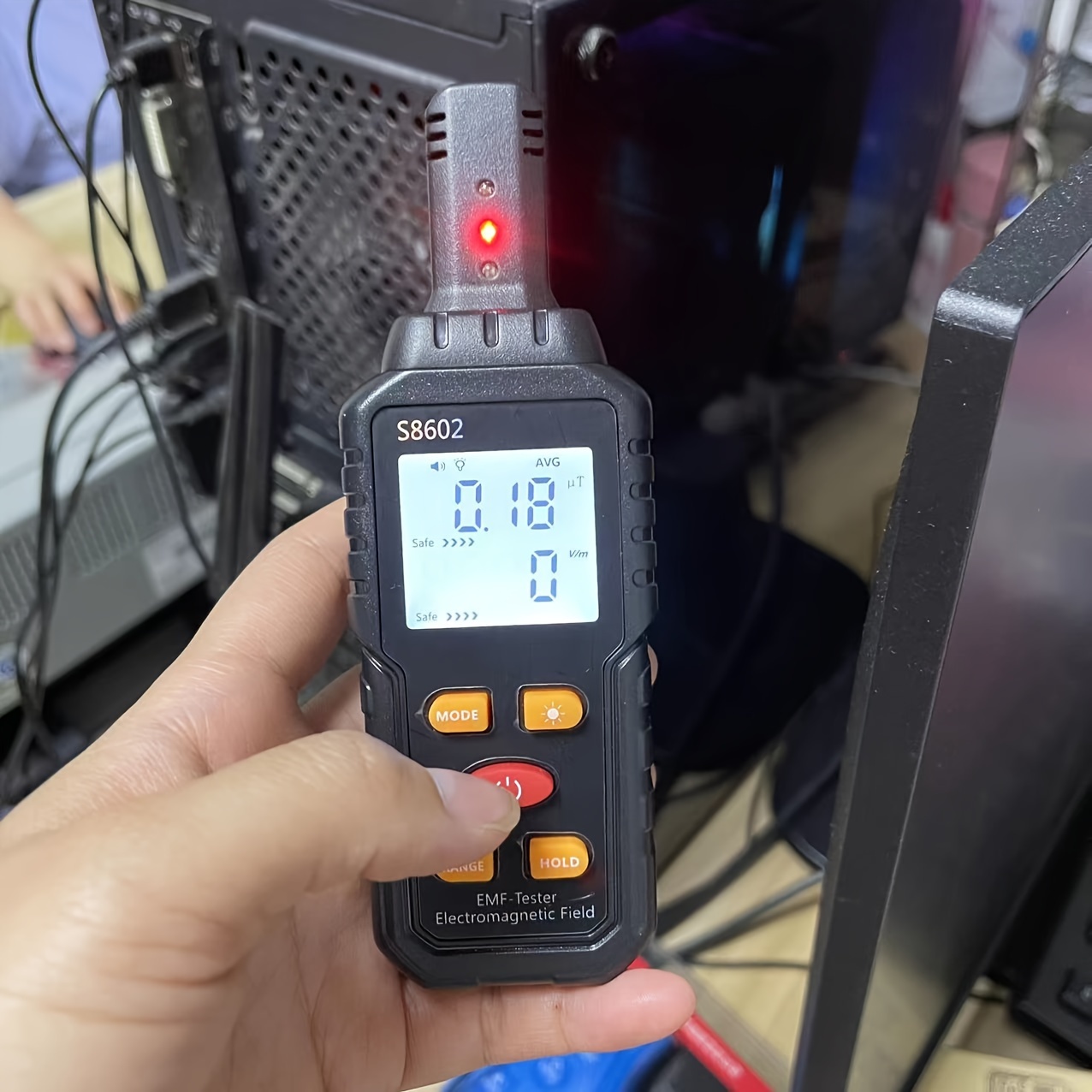 Comprar PDTO Nuevo medidor LED EMF Detector de campo magnético