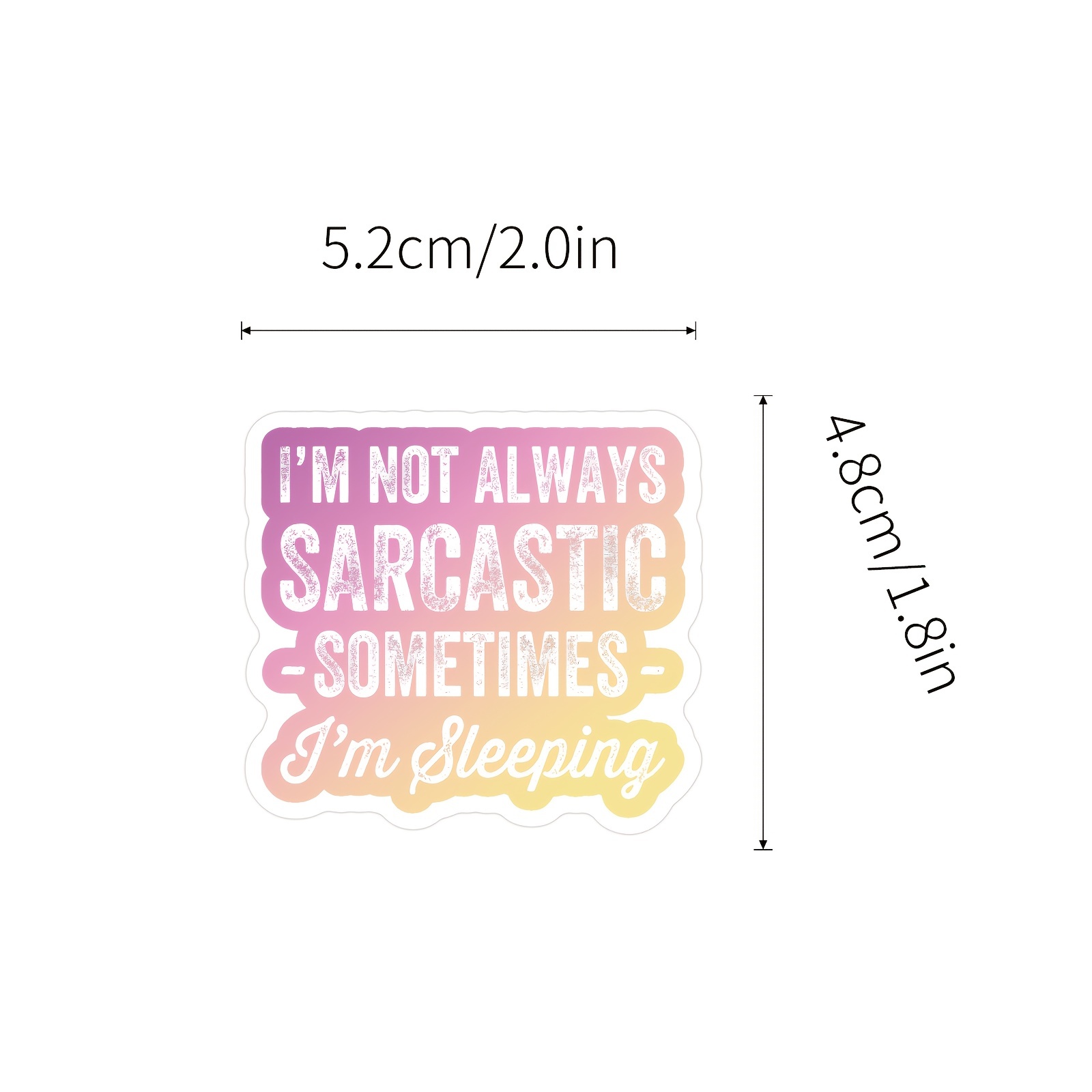 Sarcastic Stickers Funny Quotes Stickers Adults Waterproof - Temu