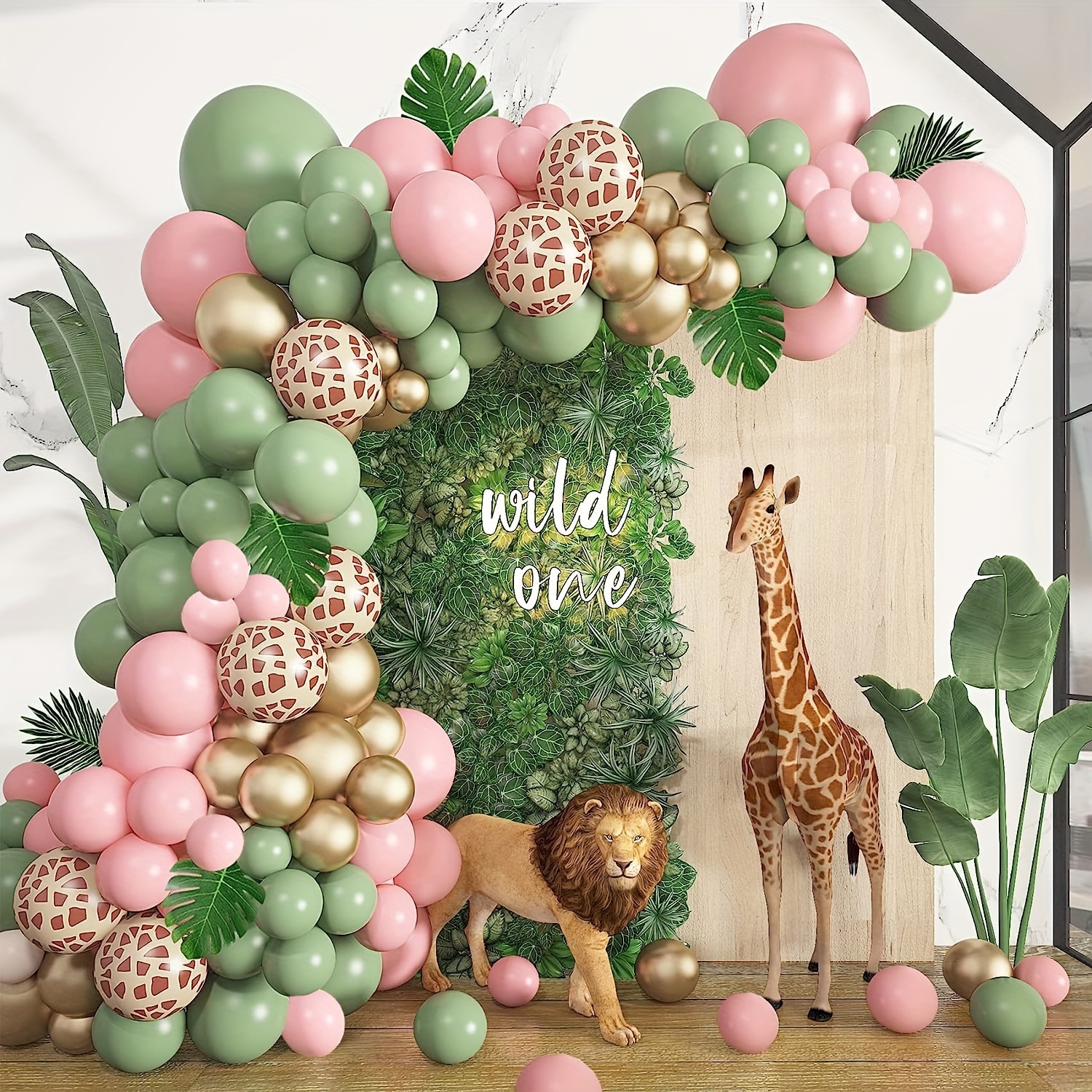 20 decoraciones de cumpleaños de dinosaurios para niños, globos verdes  grandes de número 1 de 32 pulgadas, suministros para fiesta de cumpleaños  de