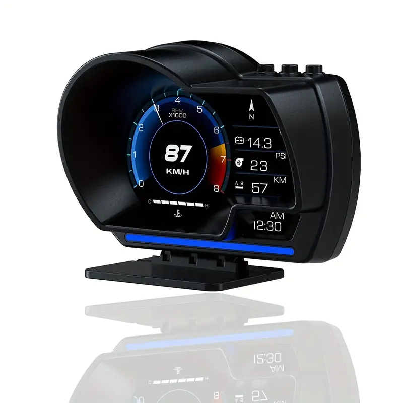 Car HUD Head Up Display OBD+GPS Smart Gauge con prueba - Temu