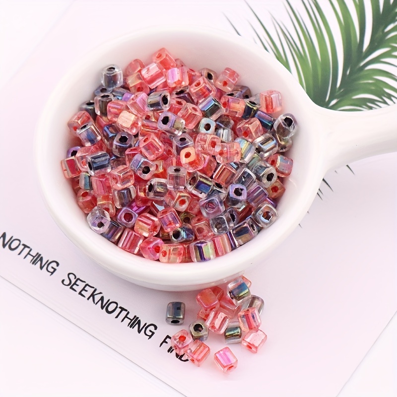 Multi style Boxed Glass Rice Beads Colorful Glass Seed Beads - Temu United  Arab Emirates