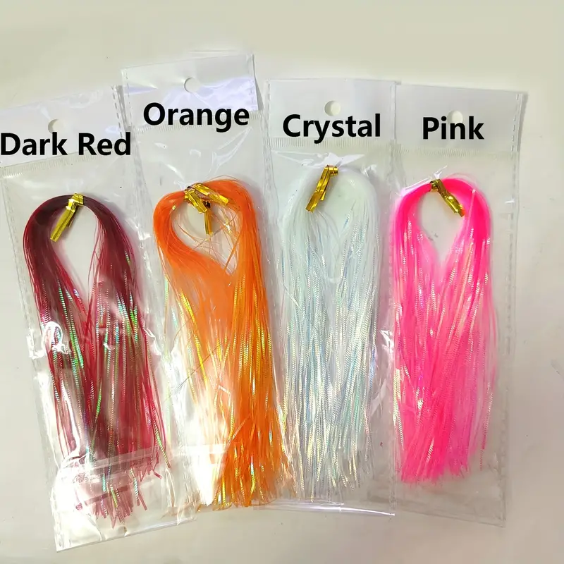 6 Bags Fly Bait Tying Material Multi Color Tinsel Lure - Temu Canada
