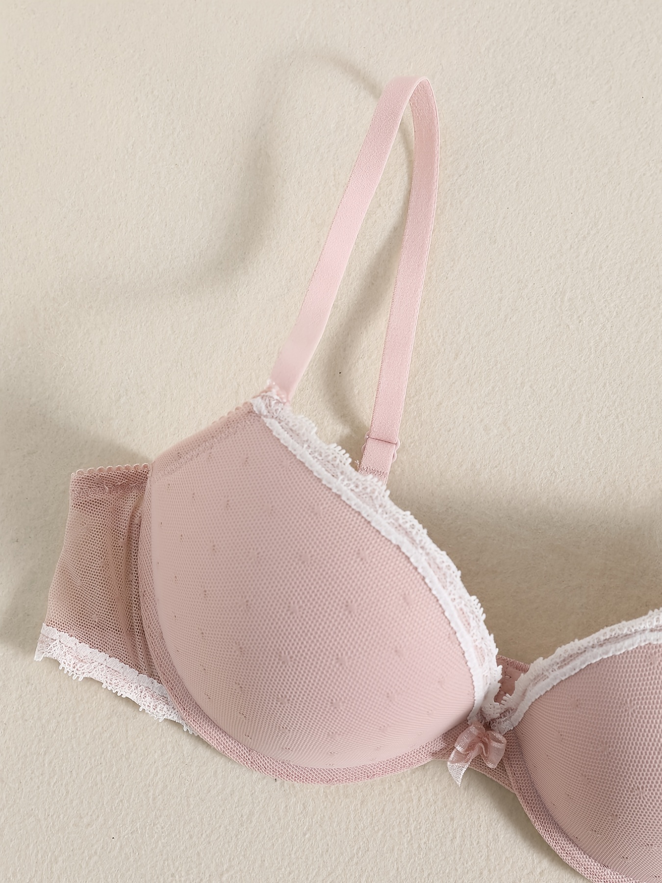 Womens Aerie Pink Lace Bra Large w/removable pads