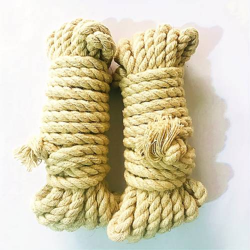 varebillede 10 cm/3,94 tommer 170 g beige bomuldsreb - til kunst, håndværk og gør-det-selv-projekter