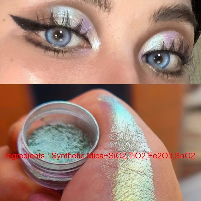 Glitter Eyeshadow Powder Long Lasting Chrome Chameleon - Temu