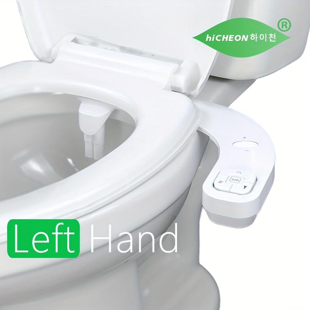 SAMODRA Ultra Slim Bidet Attachment for Toilet Seat - Dual Nozzle,  Adjustable Water Pressure, Non-Electric Ass Sprayer