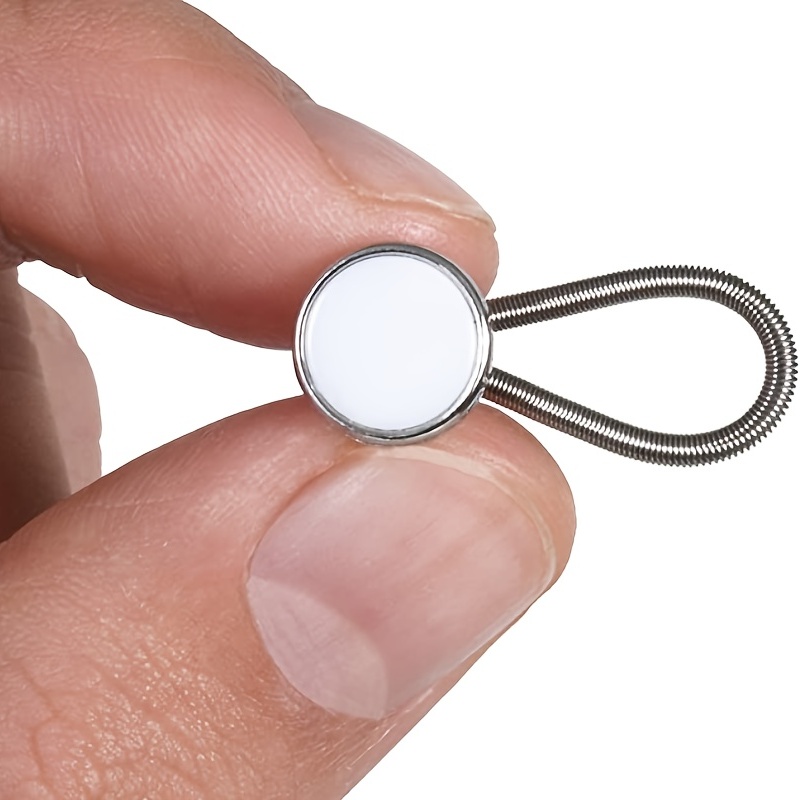 10pcs Metal Collar Buttons Extenders Elastic Neck Extender Wonder Button