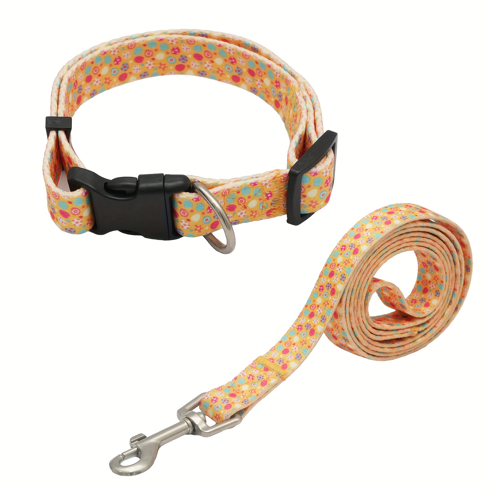Cute Dog Collar Set for Small Dogs, Adjustable and Lightweight