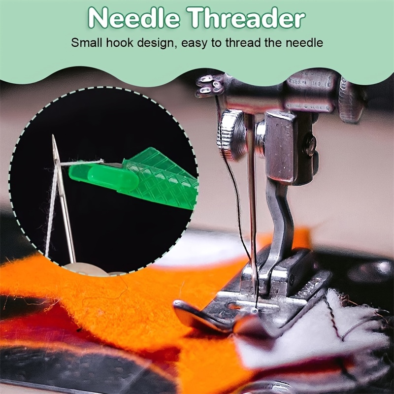 Needle Threaders, Needle Threader Tool, Needle Threaders for Hand Sewing  with Seam Ripper and Thimble, Simple Needle Threader Great for Needle Work,  Sewing Mach…