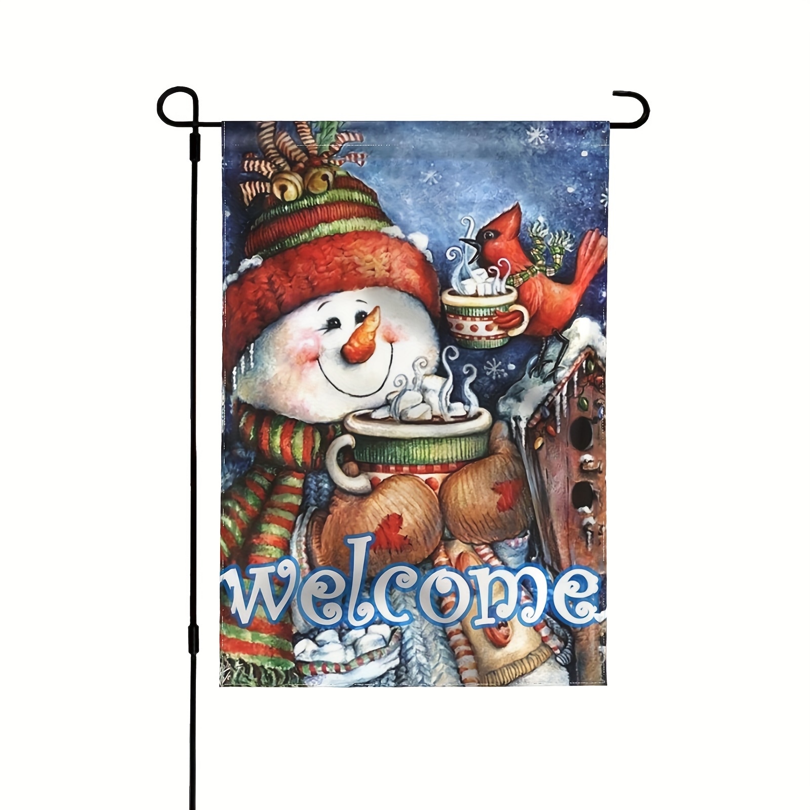 Yard Flags Merry Christmas Garden Flag Santa Claus Dog Small - Temu ...