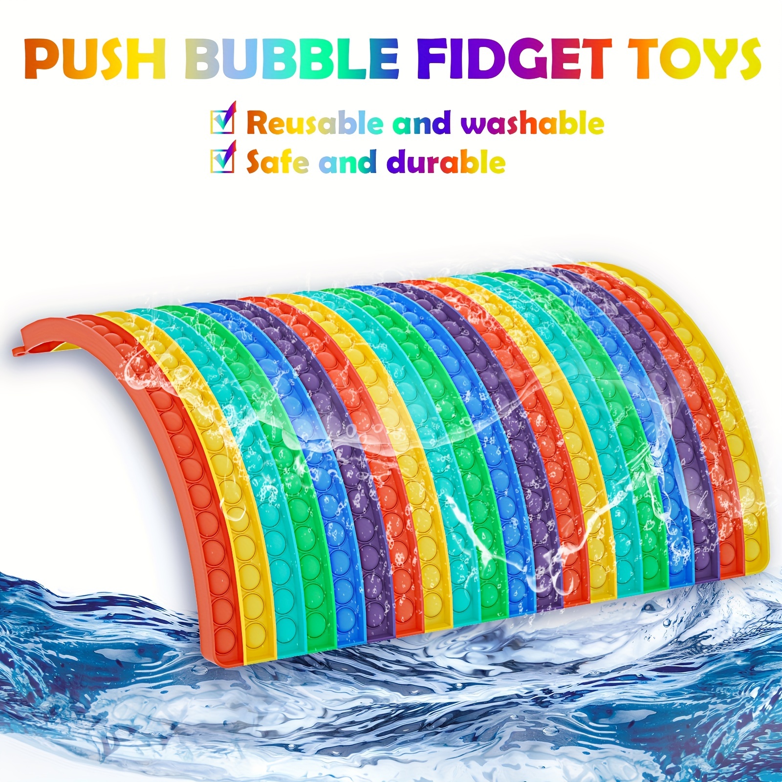 Yefun Push Bubble Sensory Fidget Toy, Big Pop XXL Toys Jouet