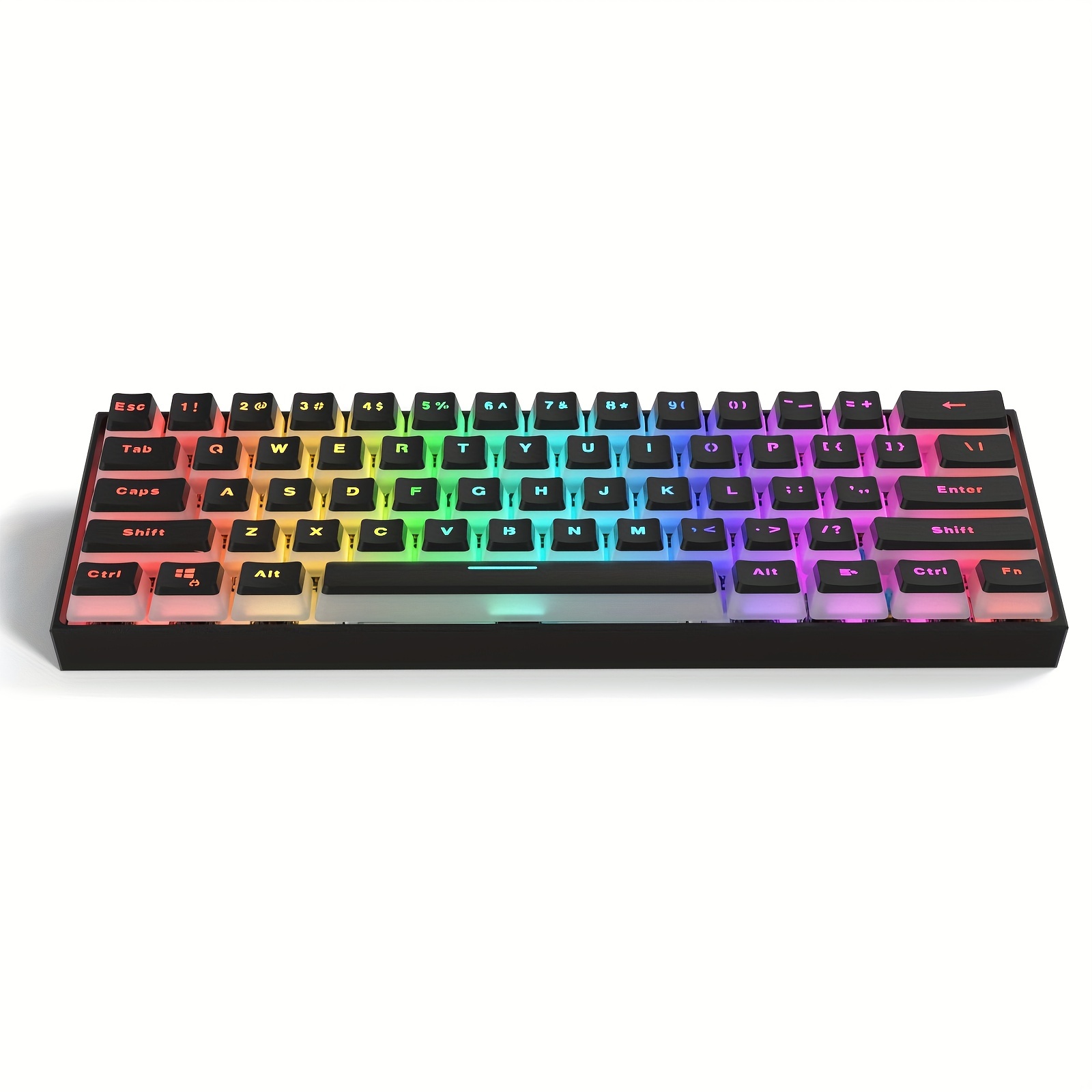 Wired 60% Layout Gpro Mechanical Gaming Keyboard Mini 62 Keys Chroma RGB  Backlit