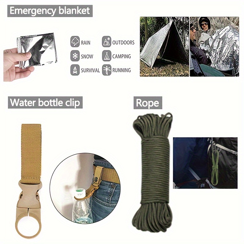 24pcs Emergency Survival Kit Waterproof First Aid Tools For Outdoor  Adventures Hiking Camping Fishing Sos Supplies, Shop The Latest Trends