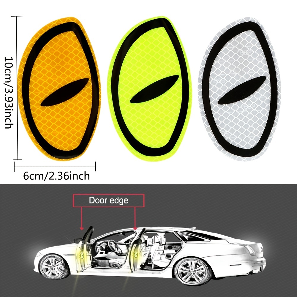 Enhance Safety: 2Pcs Reflective Stickers for Vehicles