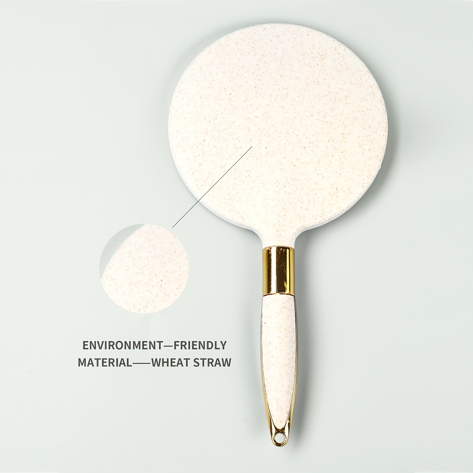 Portable Square Handle Makeup Mirror for Beauty Salons and Tattoos