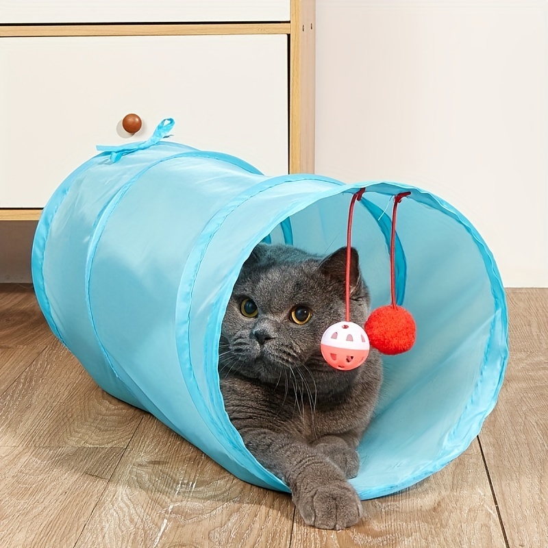 O túnel dobrável do animal de estimação do túnel do jogo do gato