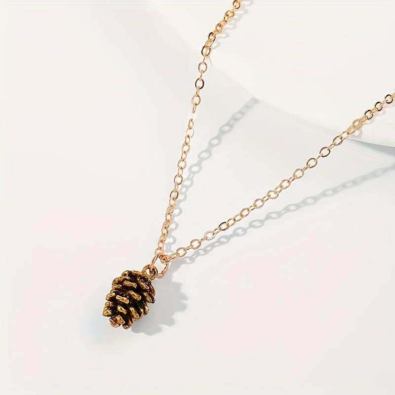 Pinecone clearance pendant necklace