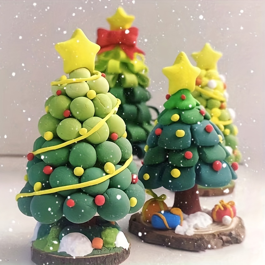 Clay Christmas Tree Luminaries