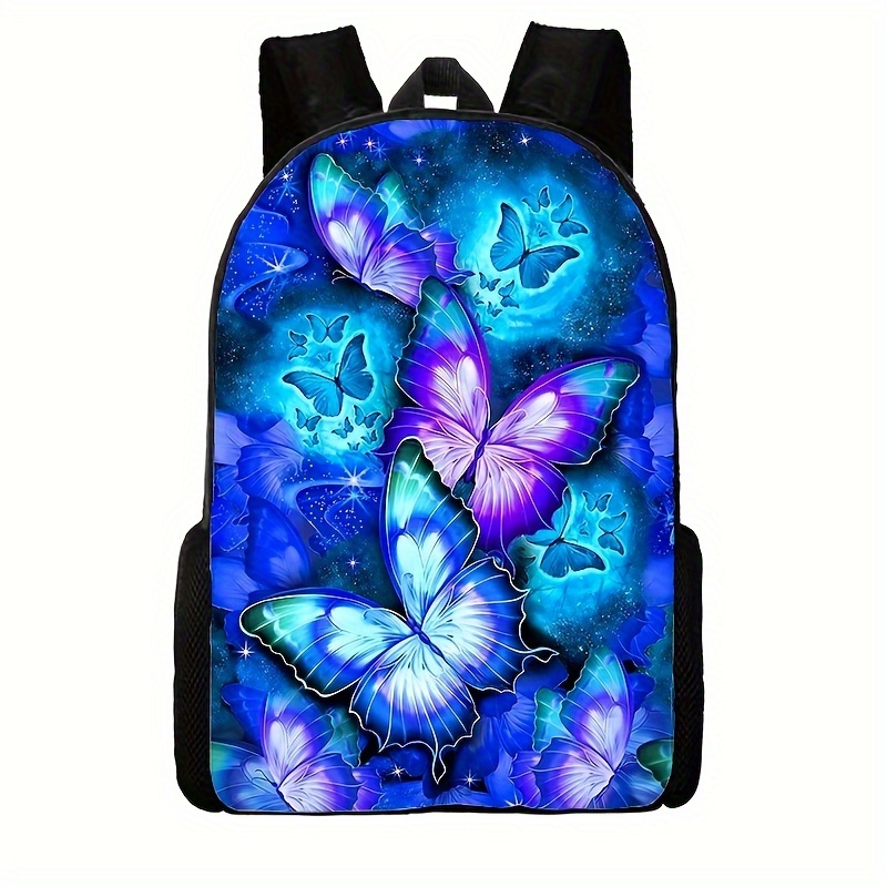 Mochila Impermeable Estampado Mariposa Dulce Liviana - Temu