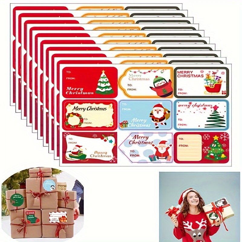  600 Pcs Merry Christmas Stickers for Kids 1.5 Inch Christmas Holiday  Stickers, Snowman Snowflake Bell Santa Elk Hat Tree Christmas Sticker for  Envelopes Cards Gift Bags Wrapping Party Supply : Toys