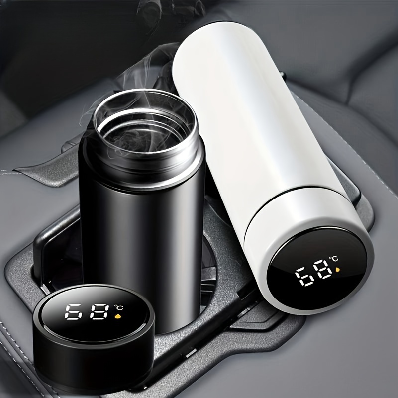 12V Car Heating Cup Car Heated Mug, 15.22oz Stainless Steel Travel Electric  Coffee Cup Insulated Heated Water Bottle Mug