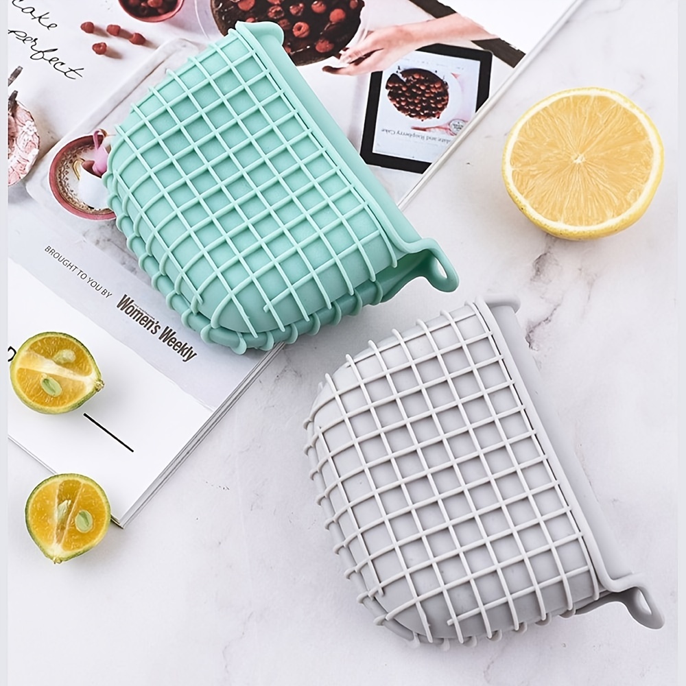 Oven Mitts One Piece Silicone Anti-scalding Oven Gloves Mitts Kitchen  Silicone Gloves Tray Dish Bowl Holder Baking Insulation Hand Clip 