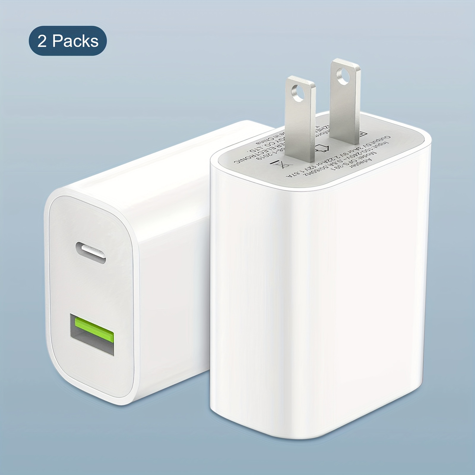 Universal Wall Charger Dual With 30W USB C & USB A Ports Charging Block -  New