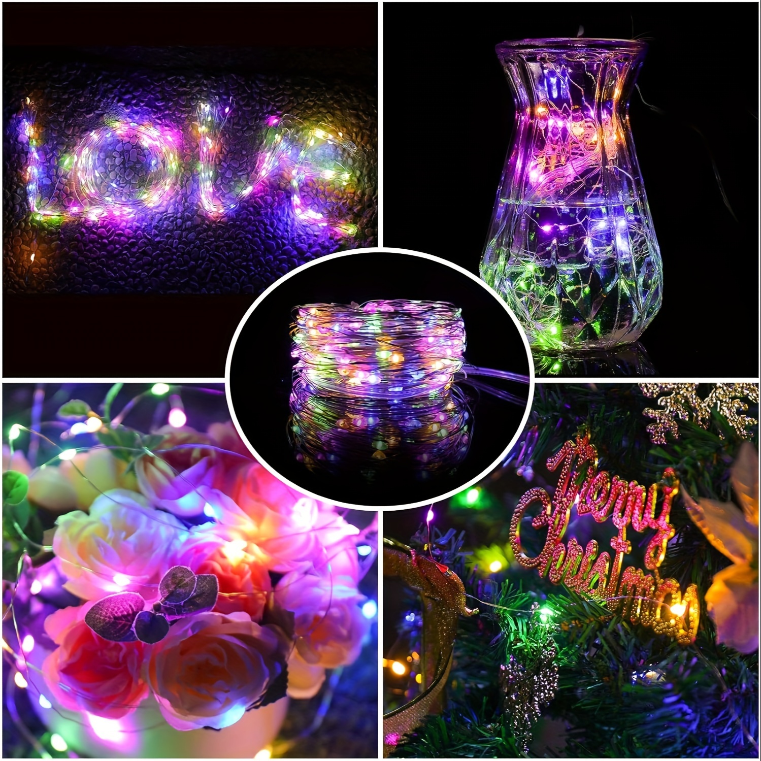 33 Feet 100 Led Fairy Lights Battery Operated with Remote Control