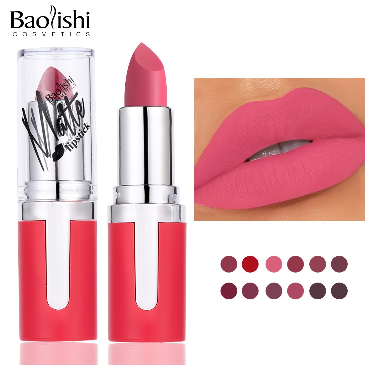 4 Colors Matte Lipstick Pack Set Red Lipstick Palette Lips - Temu